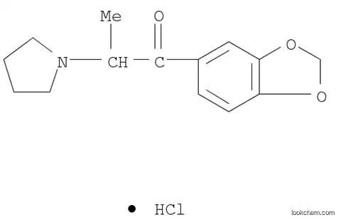 Molecular Structure of 24698-57-5 (3',4'-Methylenedioxy-α-pyrrolidinopropiophenone Hydrochloride)